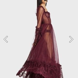 Widow Wine Dance With Death Maxi Dress